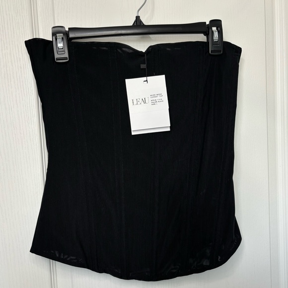 LEAU Clothing Muse Mesh Corset Top Size Large - Picture 3 of 11